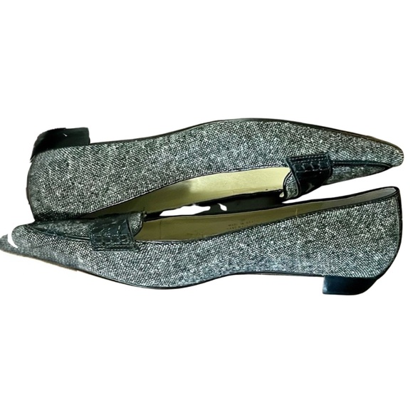 Talbots Tweed Croc-Trim Block Heel Loafers | Size 9B - Picture 3 of 8